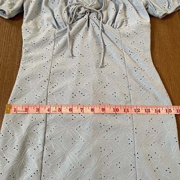 Sweet Blashe Light Blue Women's Mini Dress (Size L) - Picture 11 of 12
